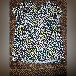 Leopard print top